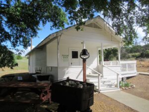 This is a photo of the old Picayne Schoolhouse used by local Indian children.