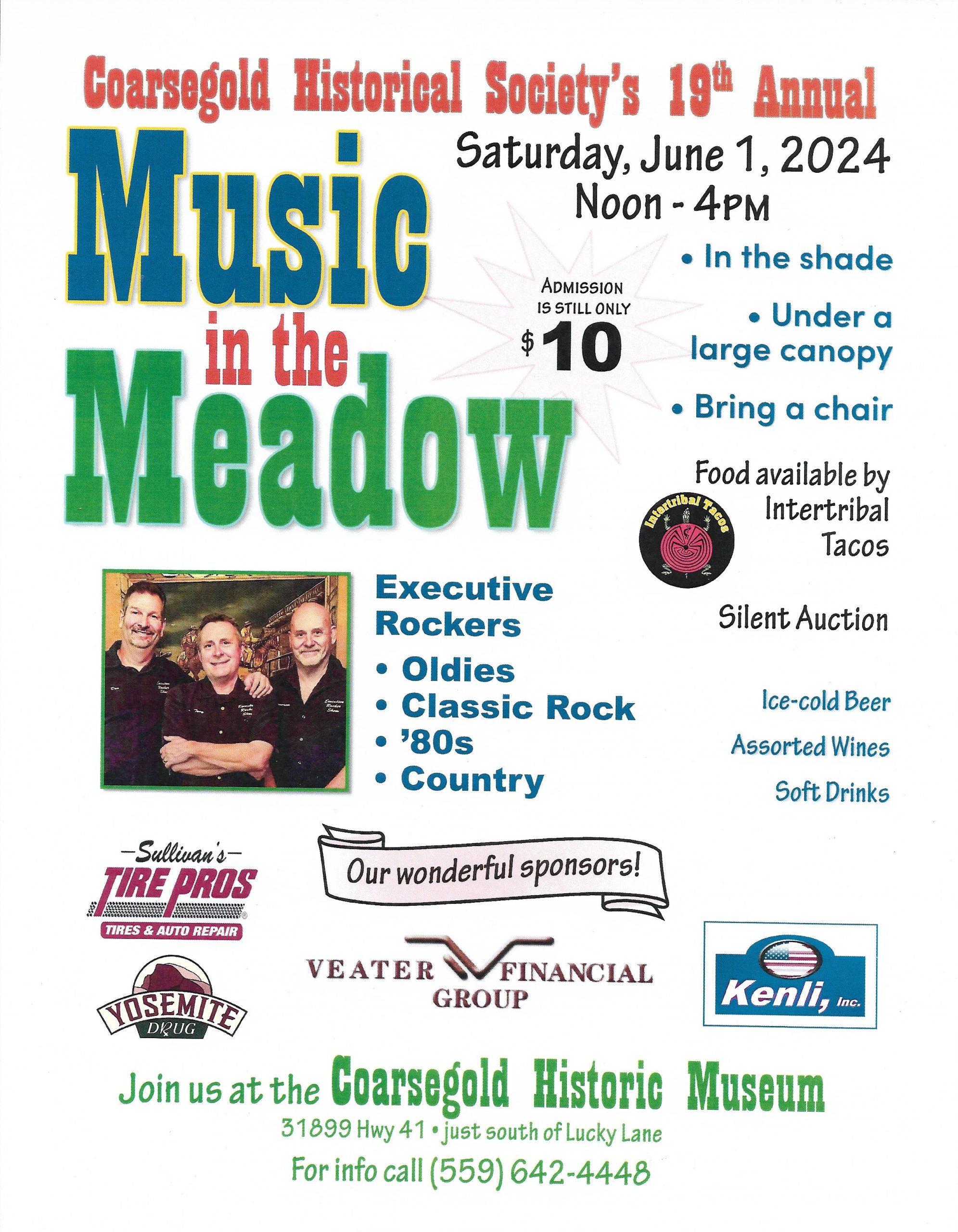 Poster for the19th Music in the Meadow event. 